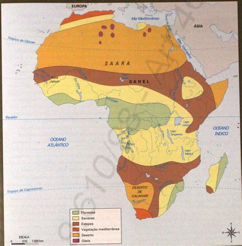 Mapas Físicos Da África Geografia Total™