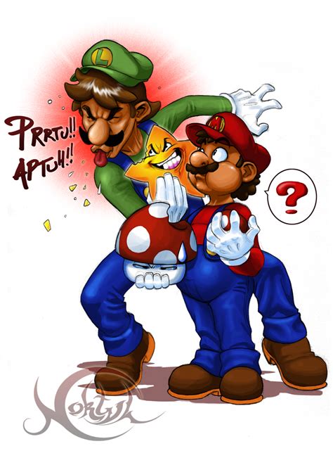 Mario And Luigi By Noktyl On Deviantart