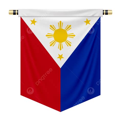 Pennant With The National Flag Of The Philippines National Flag