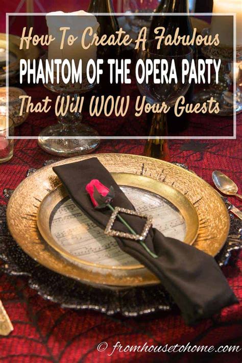 His story is legendary and served as the inspiration for gaston leroux's book the phantom of the. 10 Phantom Of the Opera Party Ideas That Will WOW Your Guests