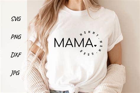 Mama Mommy Mom Bruh Svg Mothers Day Grafika Przez Tharn Design Studio