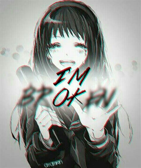 Im Ok Anime Girl Sad Animegirl Sadgirl Kawaii Cute