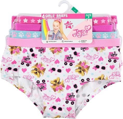 Nickelodeon Jojo Siwa Girls Panties Multipack Cupcake 4pk Size 80