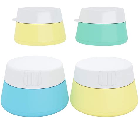 Silicone Travel Cream Jars Cosmetic Containers With Sealed Lids Pack Of
