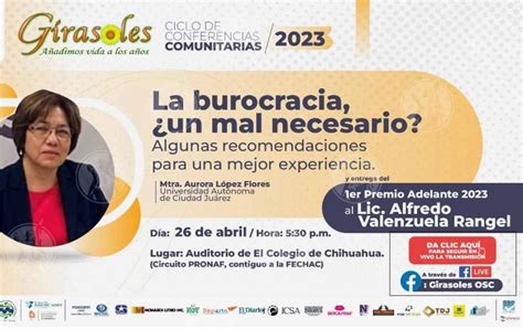 Invitan A Conferencia La Burocracia Un Mal Necesario