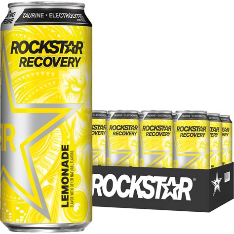 Rockstar Recovery Lemonade With Electrolytes Energy Drink Oz Pack Cans Walmart Com