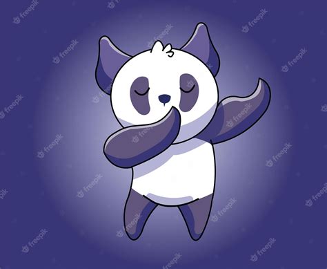 Premium Vector Cute Panda Dabbing Cartoon Character Vector Illustration