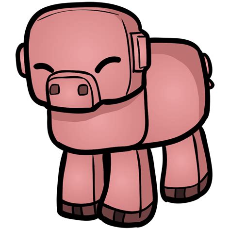 How To Draw A Minecraft Pig