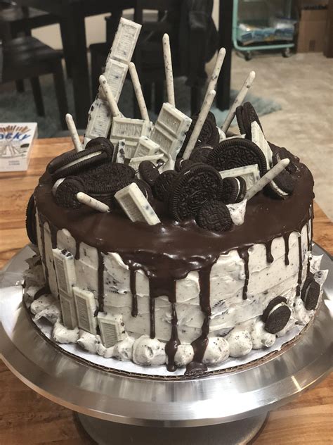 My Cookies And Cream Cake For A Birthday Baking