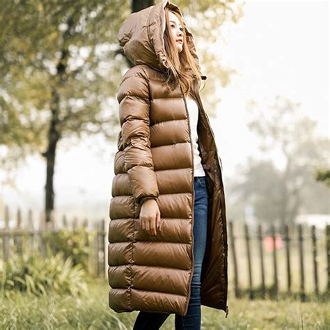 2019 2018 Winter Women White Duck Down Parkas Female Down Jacket Ladies