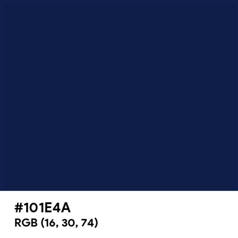 Marine Navy Color Hex Code Is 101e4a