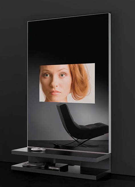 Tv Mirror Wall Unit Adnotamâ€™s Multimedia Mirror Furniture Elite Choice