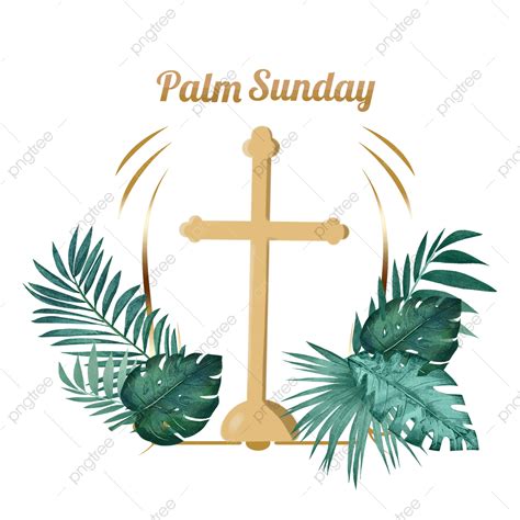 Palm Sunday Png Image Creative Palm Sunday Border Palm Sunday Frame