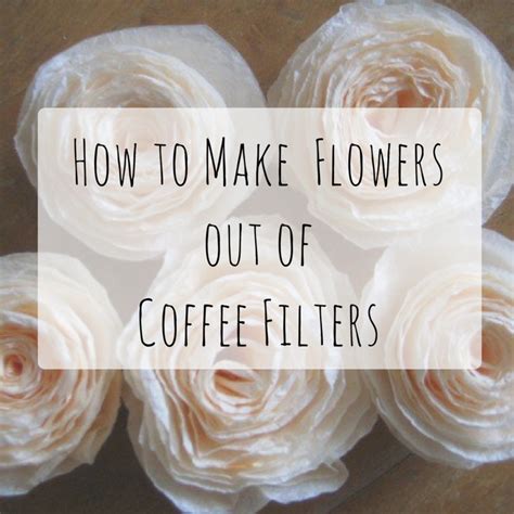 How To Make Flowers From Coffee Filters 8 Patterns And Tips Feltmagnet