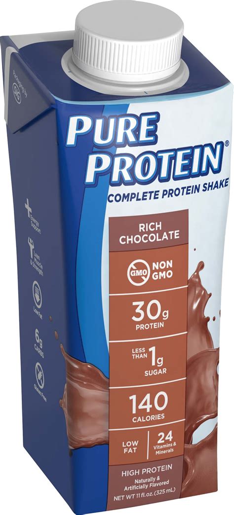 Pure Protein® Complete Protein Shake 30 Grams Of Protein Rich Chocolate 4 11 Ounce Bottles