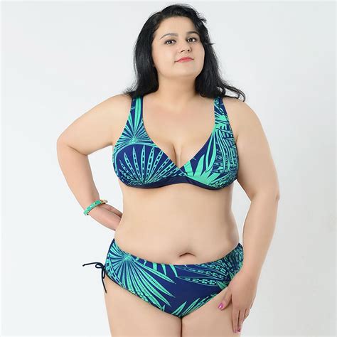 Sexy Large Size Swimsuit Big Women Bikini Plus Size Swimsuit Busty