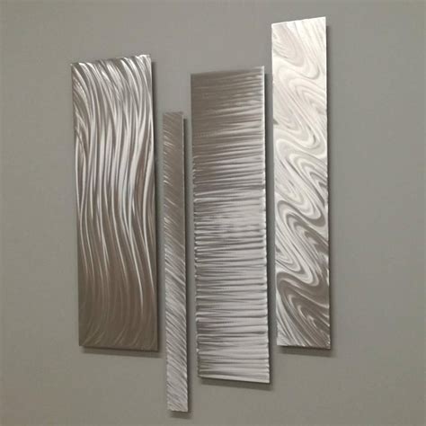 Silver Metal Wall Art Modern Metal Wall Art Modern Abstract Wall