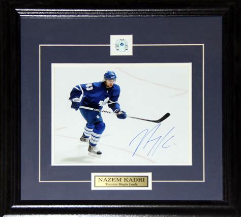 Nazem Kadri Toronto Maple Leafs Signed 8x10 Nhl Hockey Collector Frame