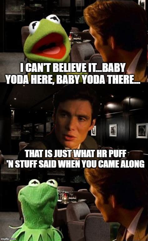 Baby Yoda Meme Kermit