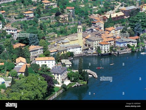 Cityscape Laglio Lago Di Como Lombardia Italia Foto Stock Alamy