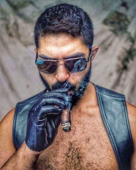 332 Best Images About Cigar Smoking Leather Men On Pinterest