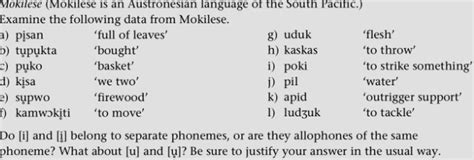 Mokilese Mokilese Is An Austronesian Language Of The South Course