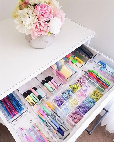 A Detailed Life™ On Instagram “this Pastel Drawer Of Office Supplies