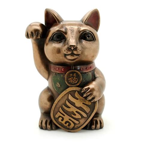 Lucky Fortune Cat Statue 475 Maneki Neko Good Luck Prosperity Wealth