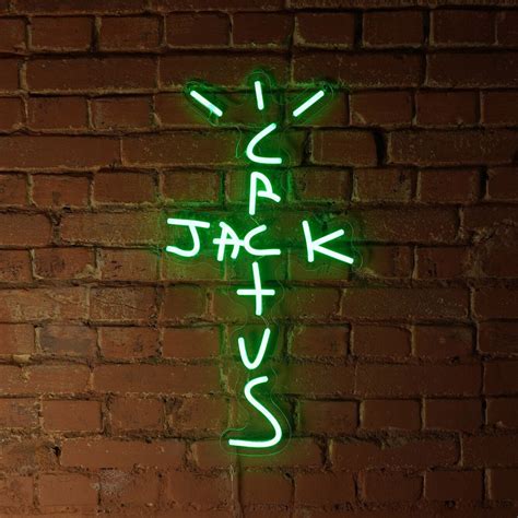Cactus Jack Neon Led Ubicaciondepersonascdmxgobmx