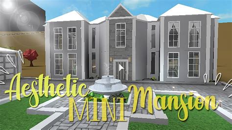 Bloxburg Aesthetic Mini Mansion 50k Youtube