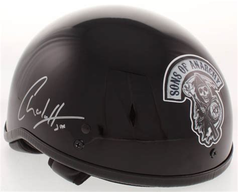 Charlie Hunnam Signed Sons Of Anarchy Motorcycle Helmet Inscribed