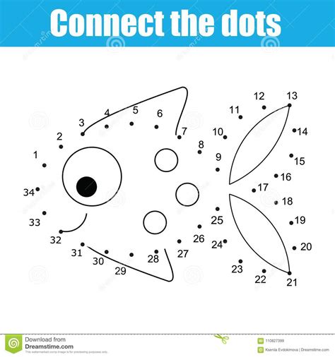 Once they're finished, let them get creative by coloring it in! Connect The Dots By Numbers Children Educational Game ...