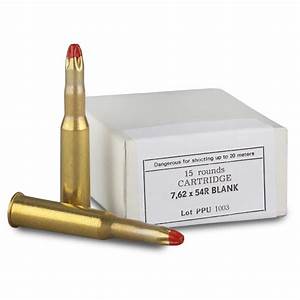 Ppu 7 62x54r Extended Blank Ammo 15 Rounds 222525 7 62x54r Ammo