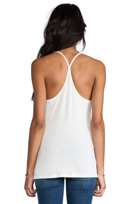 Tylie Sexy Racerback Tank In White In White Lyst