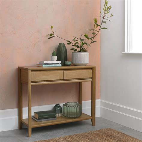 Romy Oak Dining Cookes Collection Romy Console Table Console Tables