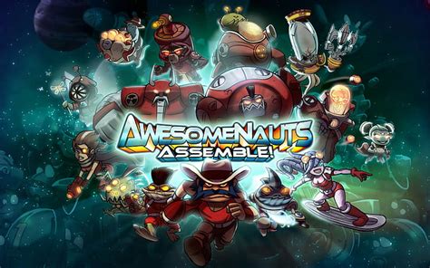 Hd Wallpaper 2d Moba Action Assemble Awesomenauts Mmo Online