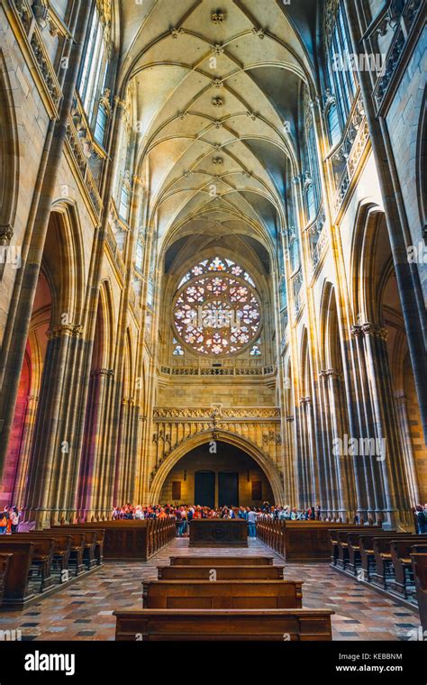 Prague Castle Bohemia Czech Republic Building Worship Religion Dome Hi