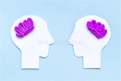 Contact Between Peolpe And Communication Brain On Two Paper Human