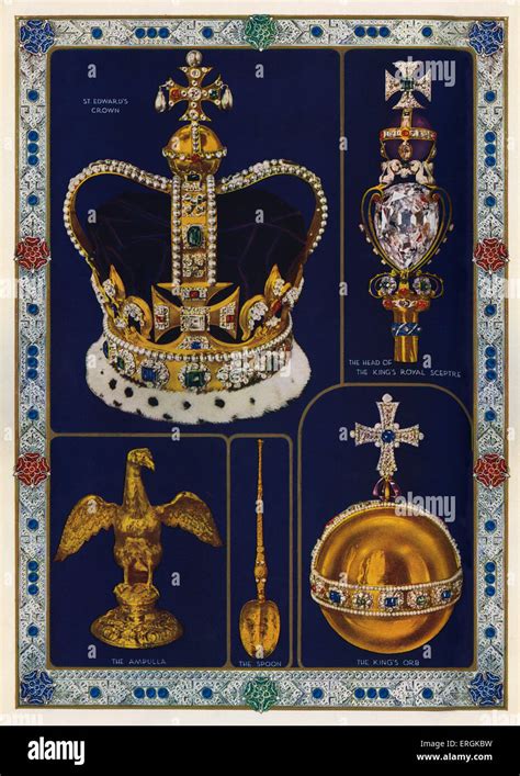 The Symbols Of British Imperial Power Arranged For The Coronation Of