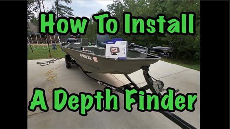 How To Install A Depth Finder On A Boat Youtube