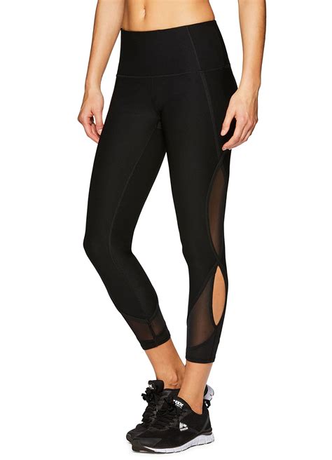 Rbx Active Womens Mesh Pilates Fashion Workout Yoga Leggings Black S To View Further For