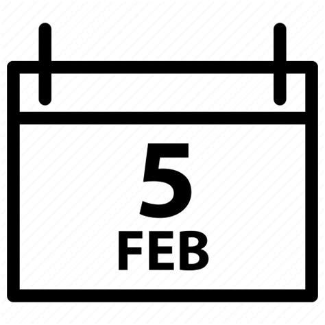 Calendar Feb Month Schedule Icon Download On Iconfinder