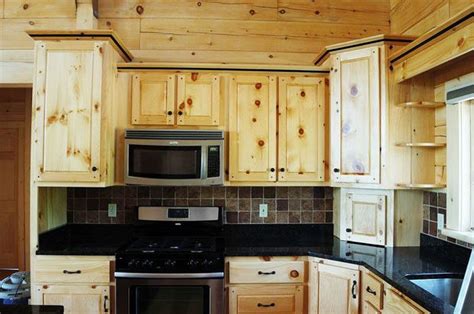 Unfinished Pine Kitchen Cabinet On A Budget Under Primitive Decor Above