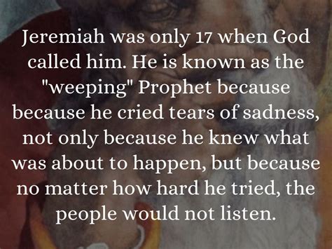 Hvorfor Kalles Jeremia Den Gråtende Profeten Celebrityfm 1