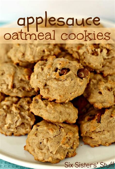 Bake 17 minutes or until apples are tender. Applesauce oatmeal cookies (With images) | Oatmeal applesauce cookies, Oatmeal cookie recipes ...