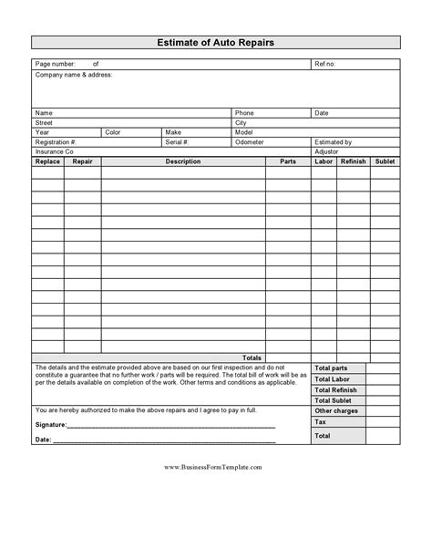 30 real & fake auto repair invoices [free]