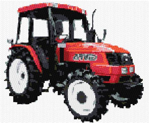 Choose from annie's stamped embroidery patterns to add a flourish to your home décor. Cross Stitch | Tractor xstitch Chart | Design