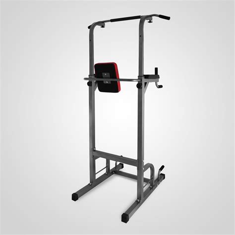 Dip Station Chin Up Bar Power Tower Pull Push 440lbs Gym Fitness Core