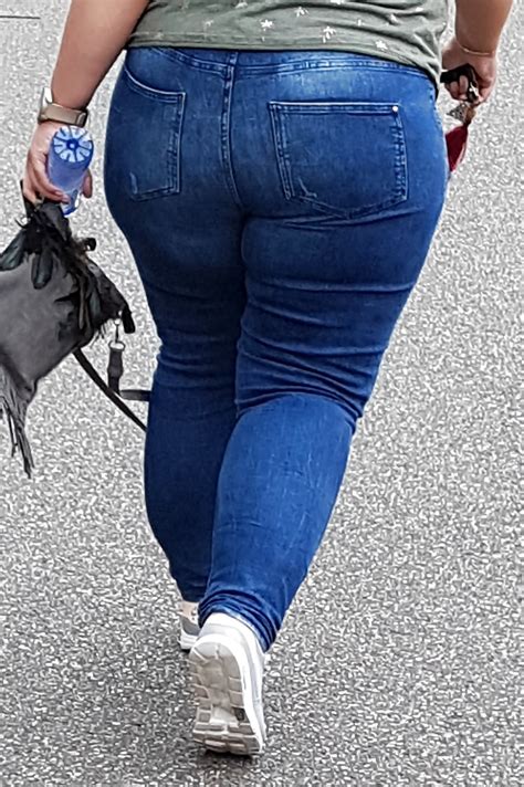 Bbw Milf With Thick Legs And Butt In Tight Jeans 3434