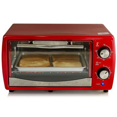 Ovente Countertop 4 Slice Capacity Convection Toaster Oven With Baking